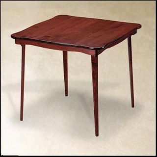 Folding Table: Stakmore Solid Wood Folding Table   Red Brown (Cherry)