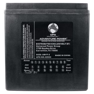 UPG Dry Charge Sports Battery   AGM type, 12V, 30 Amp, Model UBVT 2