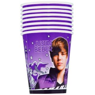 Justin Bieber 9 oz. Paper Cups