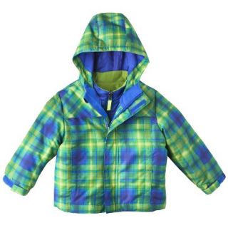 Cherokee Infant Toddler Boys 4 in 1 System Jacket   Green 12 M