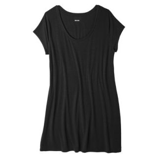 Mossimo Supply Co. Juniors Plus Size Short Sleeve Tee Shirt Dress   Black 1