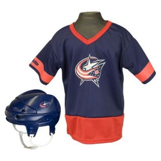 Franklin sports NHL Blue Jackets Kids Jersey/Helmet Set  OSFM ages 5 9