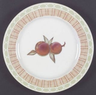 Royal Worcester Evesham Orchard Dinner Plate, Fine China Dinnerware   Malvern,Gr