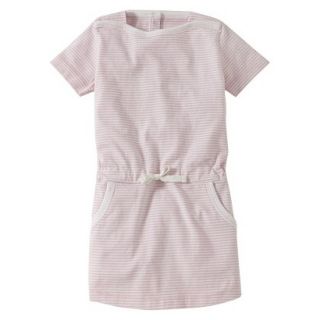 Burts Bees Baby Infant Girls Stripe Boatneck Dress   Blush/Cloud 0 3 M
