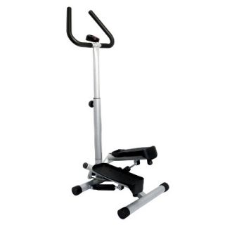 Sunny Health & Fitness Twist Stepper With Handle Bar   Black and Gray