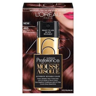 LOreal Paris Superior Preference Mousse Absolue Reusable Hair Color   465 Dark