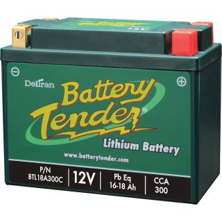 Deltran Battery Tender Lithium Engine Start Battery   18Ah, 300 CCA, 500 CA,