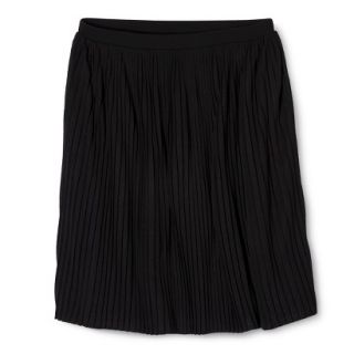 Mossimo Womens Accordion Pleat Skirt   Black L