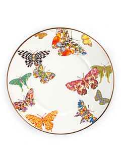 MacKenzie Childs Butterfly Salad Plate   No Color