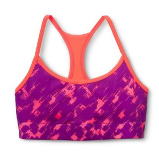 C9 by Champion Womens Reversible Compression Cami Bra   Purple/Sunset Print L