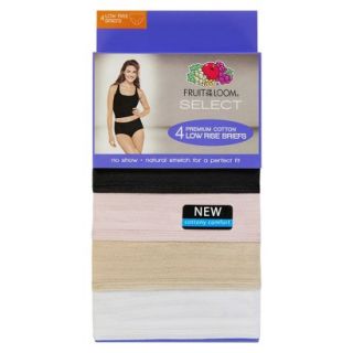 Fruit of the Loom SELECT Cotton Textures Brief 4 Pack   Assorted Colors 10