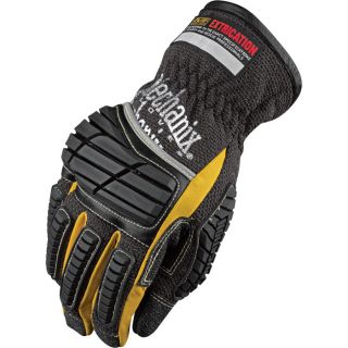 Mechanix Wear Leather Extrication Glove   Black, Medium, Model EXT 75