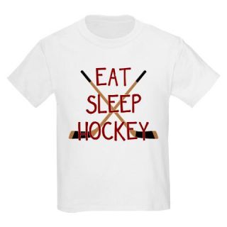 CafePress Eat Sleep Hockey Kids T Shirt