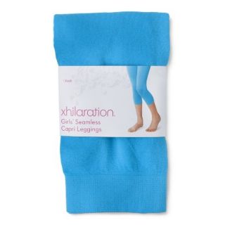 Xhilaration Girls Seamless Capri Legging   Turquoise M/L