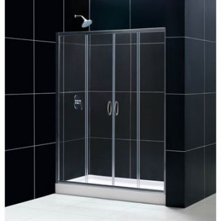 Bath Authority DreamLine Visions Frameless Sliding Shower Door and SlimLine Sing