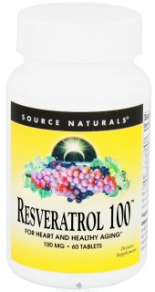 Source Naturals   Resveratrol 100 mg.   60 Tablets