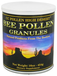 CC Pollen   High Desert Bee Pollen Granules Can   1 lb.