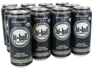 Hi Ball   Organic Energy Drink Pomegranate Acai   16 oz.