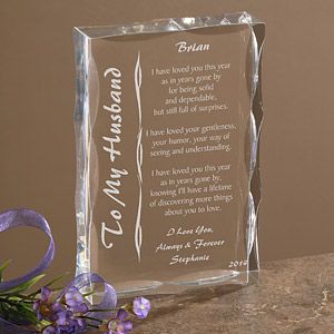 Personalized Gifts Sculpture with Romantic Love Poem