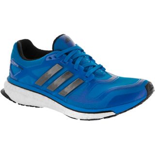 adidas Energy Boost 2: adidas Mens Running Shoes Solar Blue/Carbon Metallic/Bla