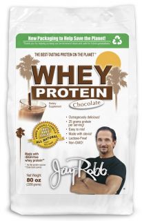 Jay Robb   Whey Protein Isolate Powder Chocolate   80 oz.