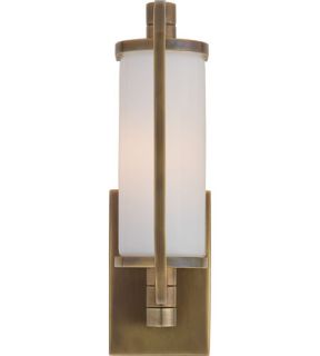 Thomas Obrien Keeley 1 Light Bathroom Vanity Lights in Hand Rubbed Antique Brass TOB2030HAB WG