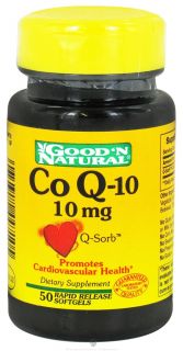 Good N Natural   CoQ 10 10 mg.   50 Softgels