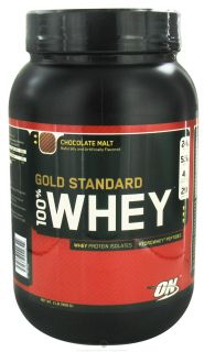 Optimum Nutrition   100% Whey Gold Standard Protein Chocolate Malt   2 lbs.