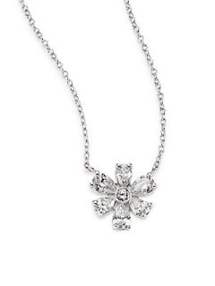 Kwiat Elements Diamond & 18K White Gold Flower Pendant Necklace   White Diamond