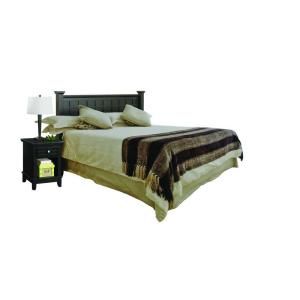 Home Styles Arts and Crafts Black Queen Headboard and Night Stand 5181 5015