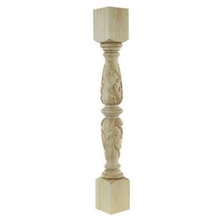 Foster Mantels Leaves 4 1/2 in. x 4 1/2 in. x 36 in. Maple Column C130MP
