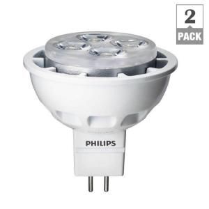 Philips 20W Equivalent Bright White (3000K) MR16 LED Flood Light Bulb (E)* (2 Pack) 422212