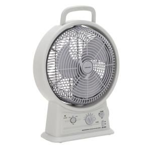 Gama Sonic Rechargeable 15 in. Oscillating Indoor/Outdoor Portable Fan with AM/FM radio GS 26R