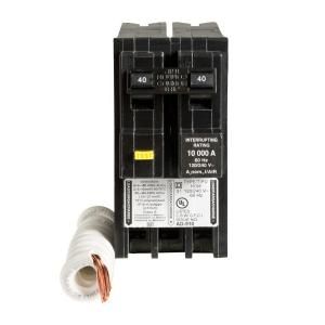 Square D by Schneider Electric Homeline 40 Amp Two Pole GFCI Circuit Breaker HOM240GFI