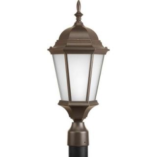 Progress Lighting Welbourne Collection 1 light Antique Bronze Fluorescent Post Lantern P5482 20EB