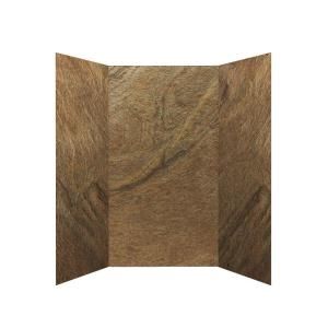 SoterraSlate 36 in. x 36 in. x 72 in. 3 Panel Shower Surround in Peacock Enhanced DISCONTINUED HDS3636 72 PE