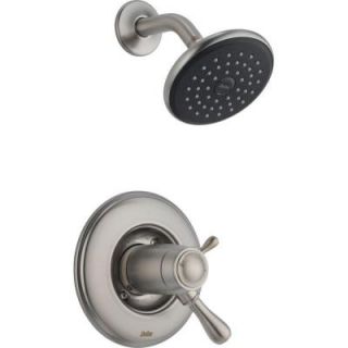 Delta Leland Single Handle Thermostatic Shower Faucet and Trim Kit Only in Stainless (Valve Not Included) T17T278 SS