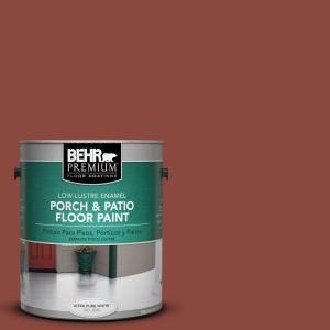 BEHR Premium 1 Gal. #PFC 10 Deep Terra Cotta Low Lustre Porch and Patio Floor Paint 630001