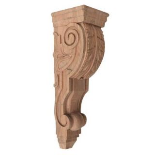 Foster Mantels Acanthus 7 1/2 in. x 26 1/2 in. x 8 1/2 in. Wood Corbel C103R