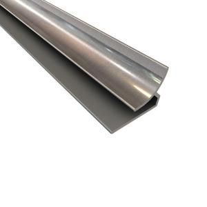 Fasade 4 ft. Large Profile Inside Corner Trim Brushed Aluminum 177 08