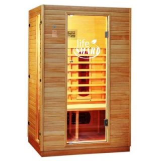 Lifesmart 2 Person Infrared Sauna with Ceramic Heaters and MP3 Sound System LS 2P 5CH13