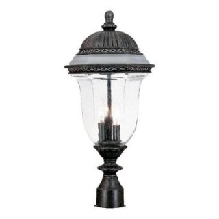 Acclaim Lighting Venice Collection Post Mount 3 Light Outdoor Stone Fixture 1317ST