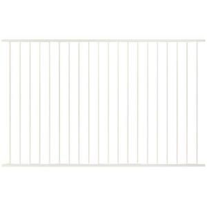First Alert 1 in. x 2 2/3 ft. x 7 3/4 ft. Steel White Standard Grade Fence Panel F2GHDS93X32W