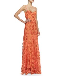 Womens Tyler Floral Lace Maxi Gown   Alice + Olivia
