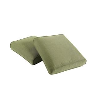 Hampton Bay Pembrey Replacement Outdoor Ottoman Cushion (2 Pack) HD14225