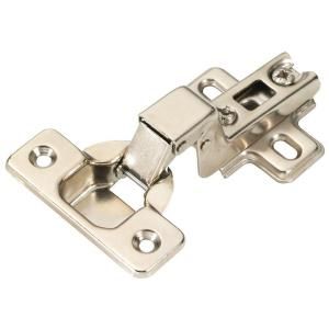 Hickory Hardware Bright Nickel 105 Degree Opening Euro Inset Hinge P5115 14