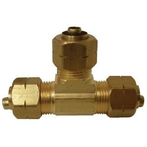 Watts 3/8 in. Lead Free Brass Compression Tee LF A114