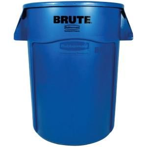 Rubbermaid Commercial Products Brute 44 gal. Blue Trash Container with Venting Channels RCP 2643 60 BLU