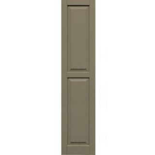 Winworks Wood Composite 15 in. x 69 in. Raised Panel Shutters Pair #660 Weathered Shingle 51569660