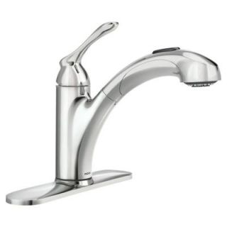 MOEN Banbury Single Handle Pull Out Sprayer Kitchen Faucet in Chrome 87017